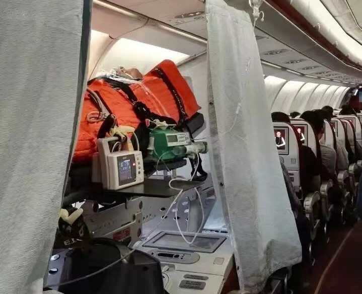 隆化县跨国医疗包机、航空担架